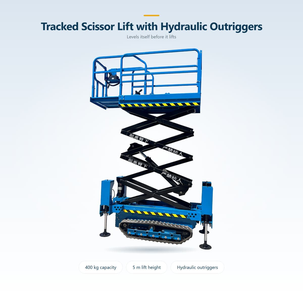 Crawler Scissor Lift 5 m (Hydraulic Outriggers) · Detail image 2