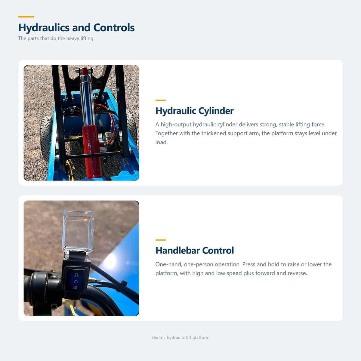 Ride-On Lift Table Cart 1.2 m · Detail image 4